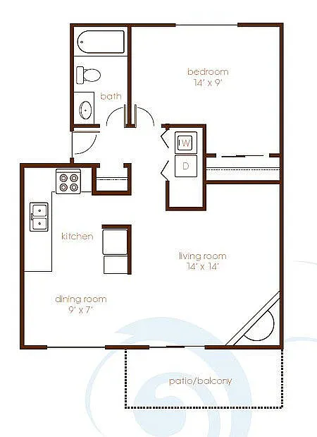 Floor plan 1X1