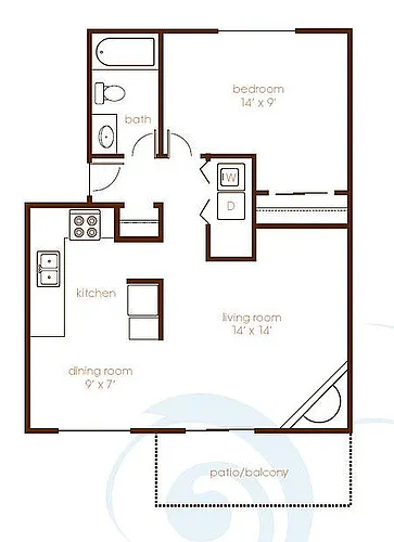 Floor plan 1X1