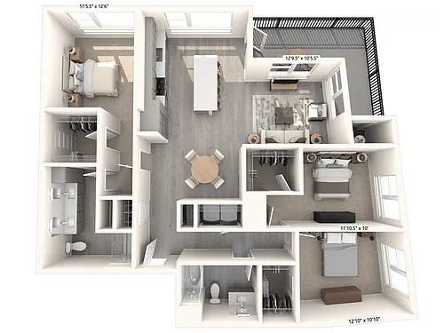 Floor plan C1-2