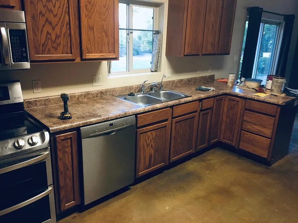 Kitchen, North side looking into back yard
