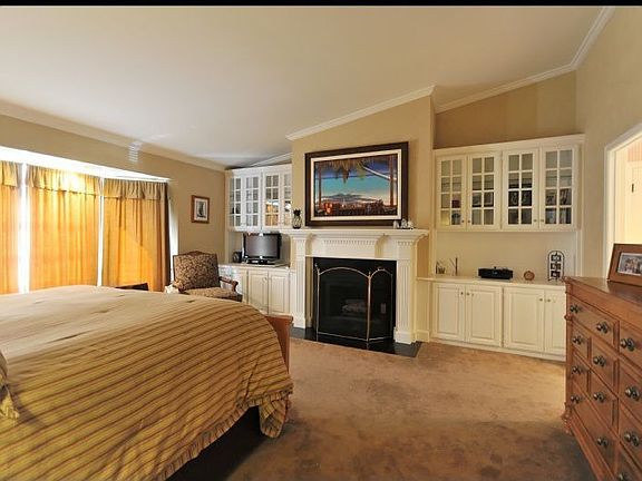Master fireplace & cabinetry