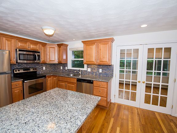 Kitchen with French doors