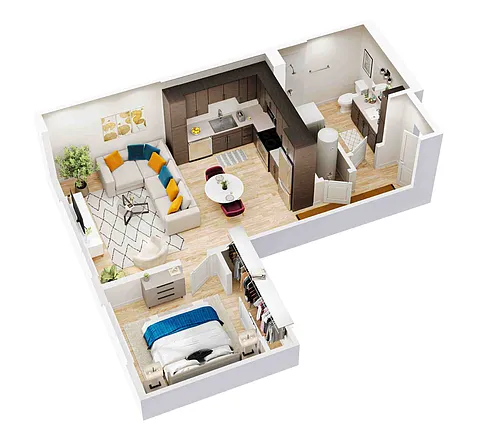Floor plan Income-Restricted Merchant