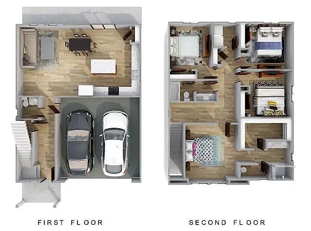 Floor plan 4x2 - Pine