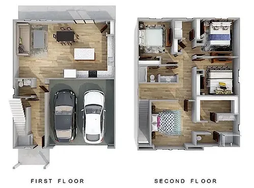 Floor plan 4x2 - Pine
