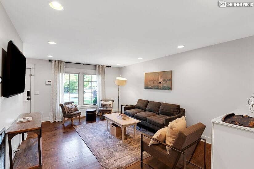 Hardwood flooring throughout