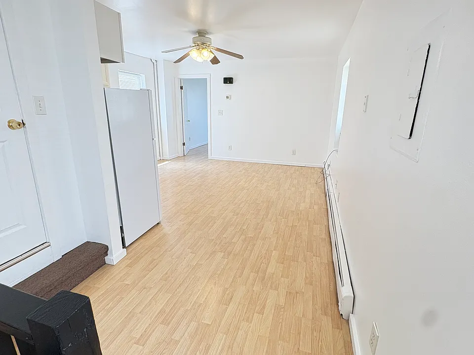 View from top of stairs.