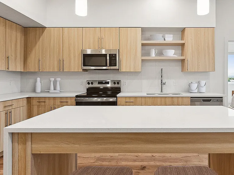 Kitchen at Current Apartments in Murray