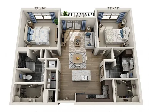Floor plan Clapton