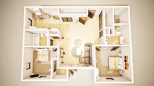 Floor plan Cottage Fort Town