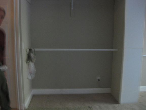One of two closets