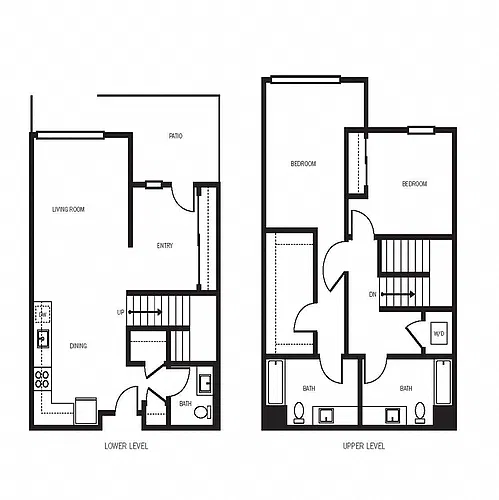 Floor plan 2X2.5 TH T1