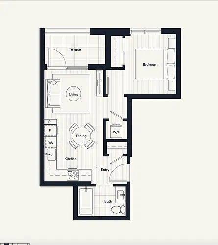 Floor plan 1 Bedroom