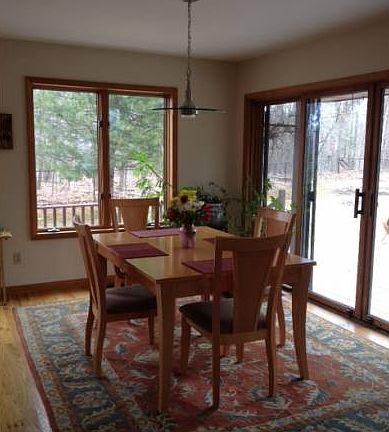 Dining room in open plan