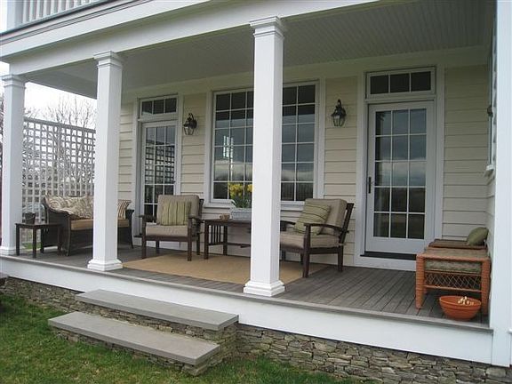 Rear Porch Seating Area