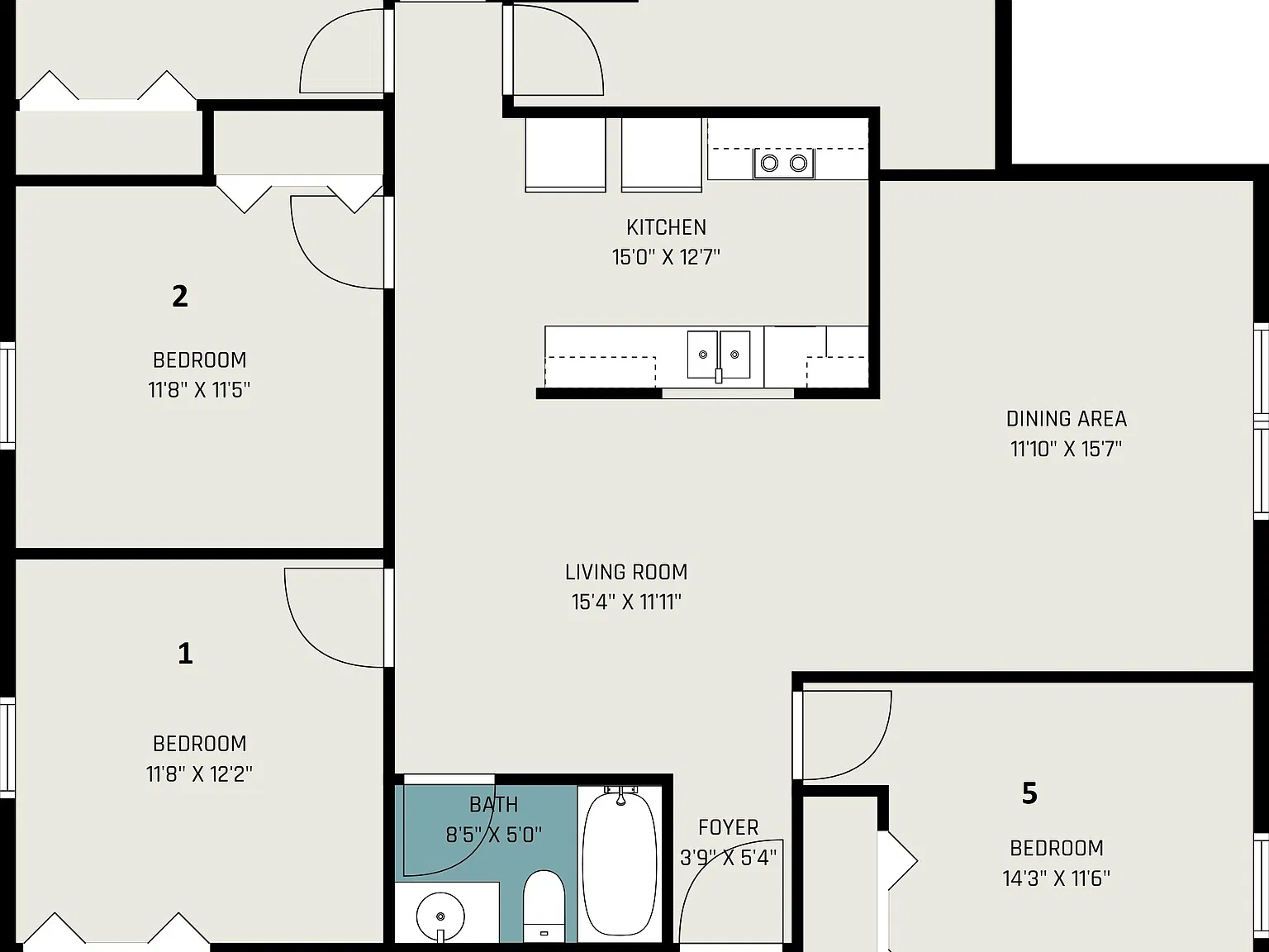 5 bed, 2300 sqft, $2,875 — Photo 3