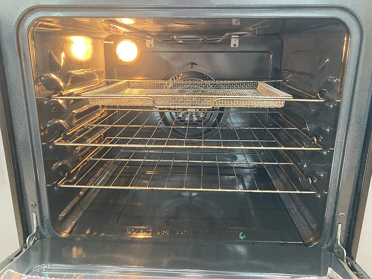 Convection oven interior