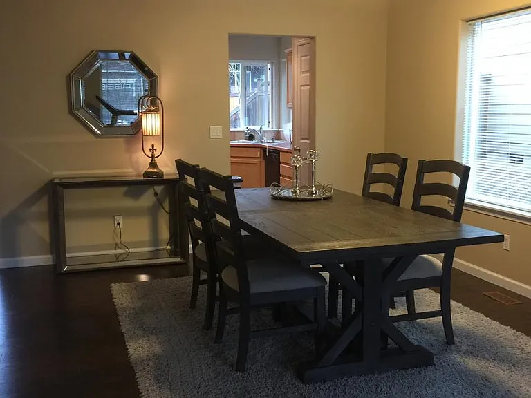 Spacious dining room