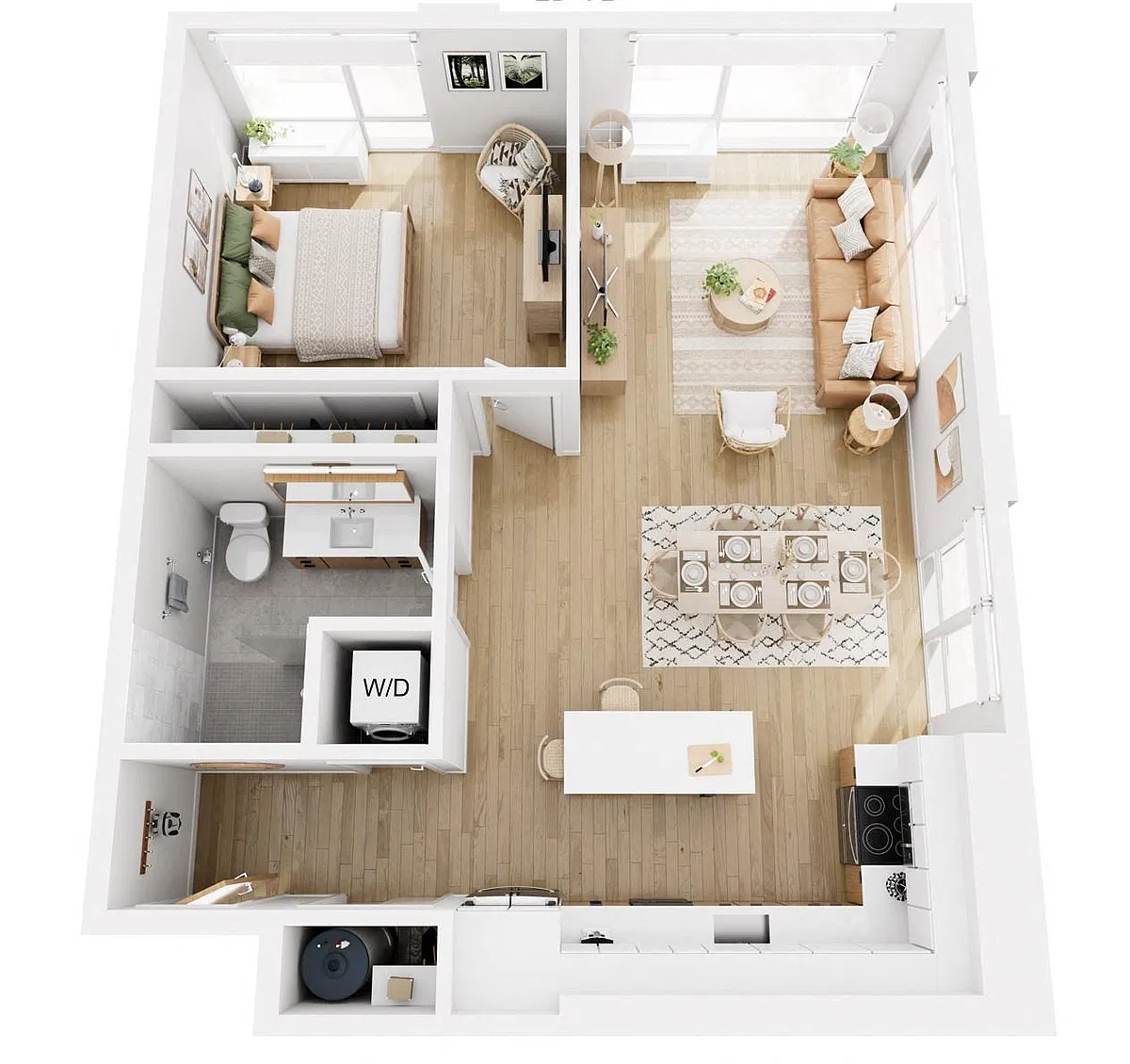 Floor plan One Bedroom E