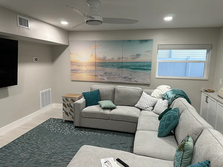 Downstairs family room