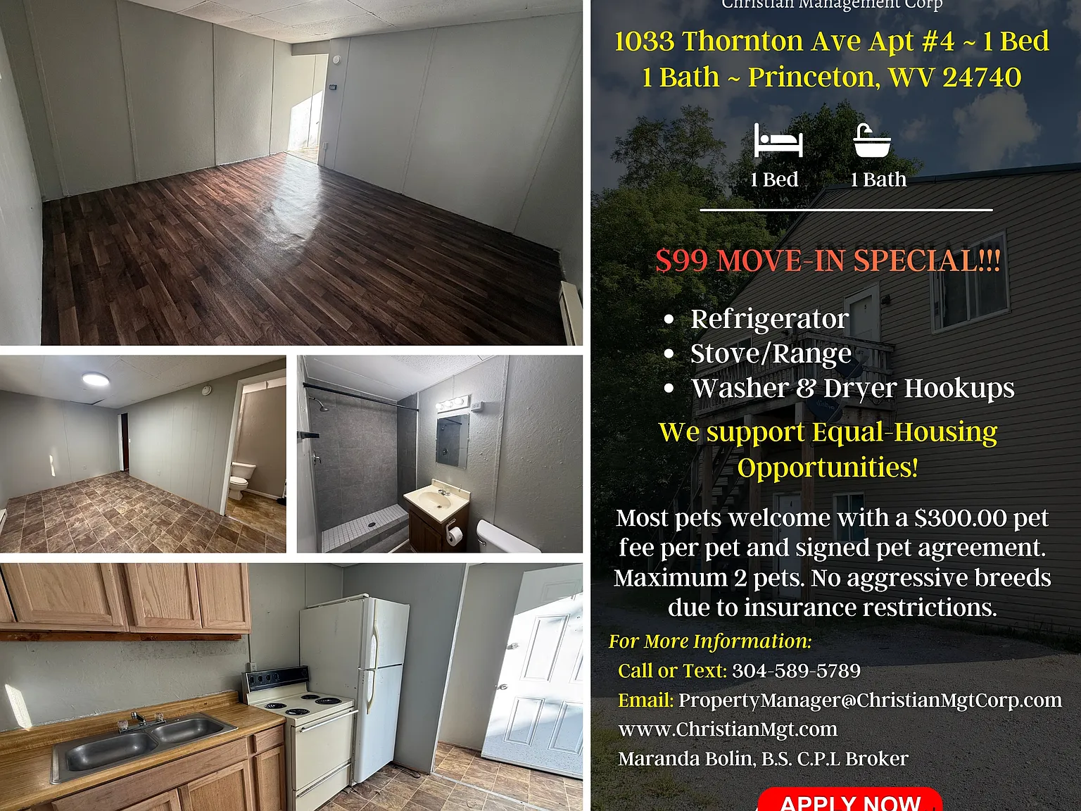 1 bed, 800 sqft, $695 — Photo 1