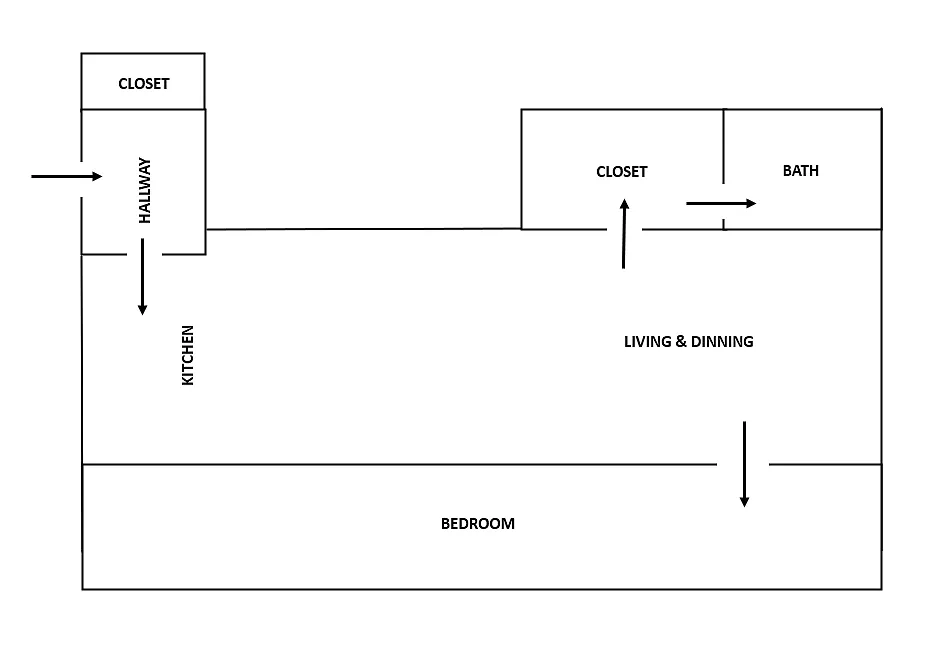 Floor plan One Bedroom