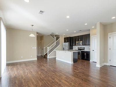 living room, dining room and kitchen