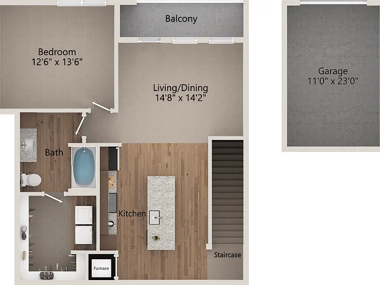 A5-G floor plan The Landing at Tiffany Springs
