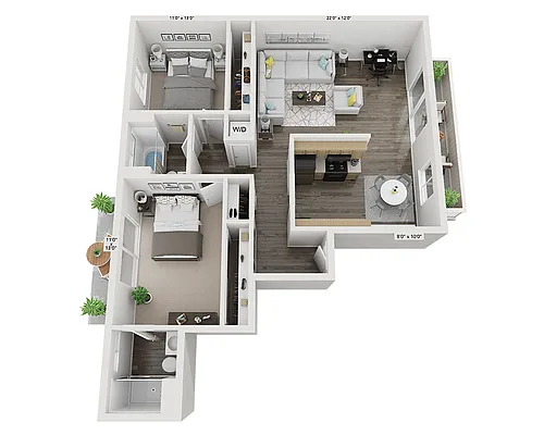 Floor plan Plan B1