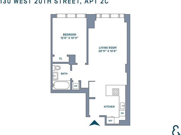 2nd image of 130 W 20th St APT 2C