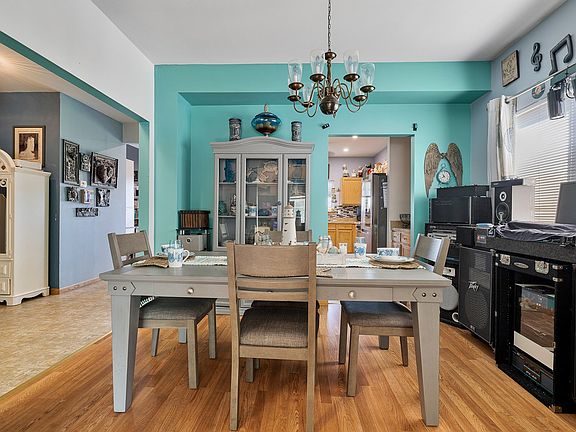 The dining room is separate