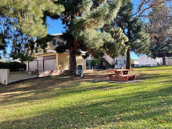 The property sits next to a park