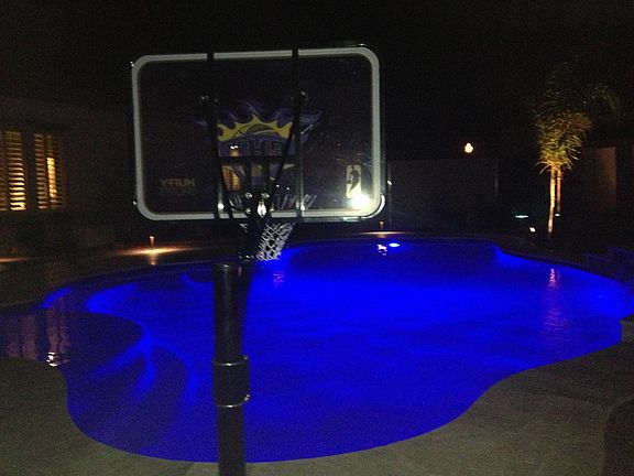 Night landscaping lights