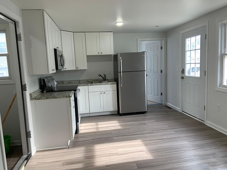 Kitchen open to living area