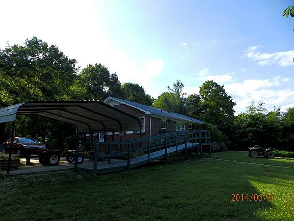 Handicap ramp from carport