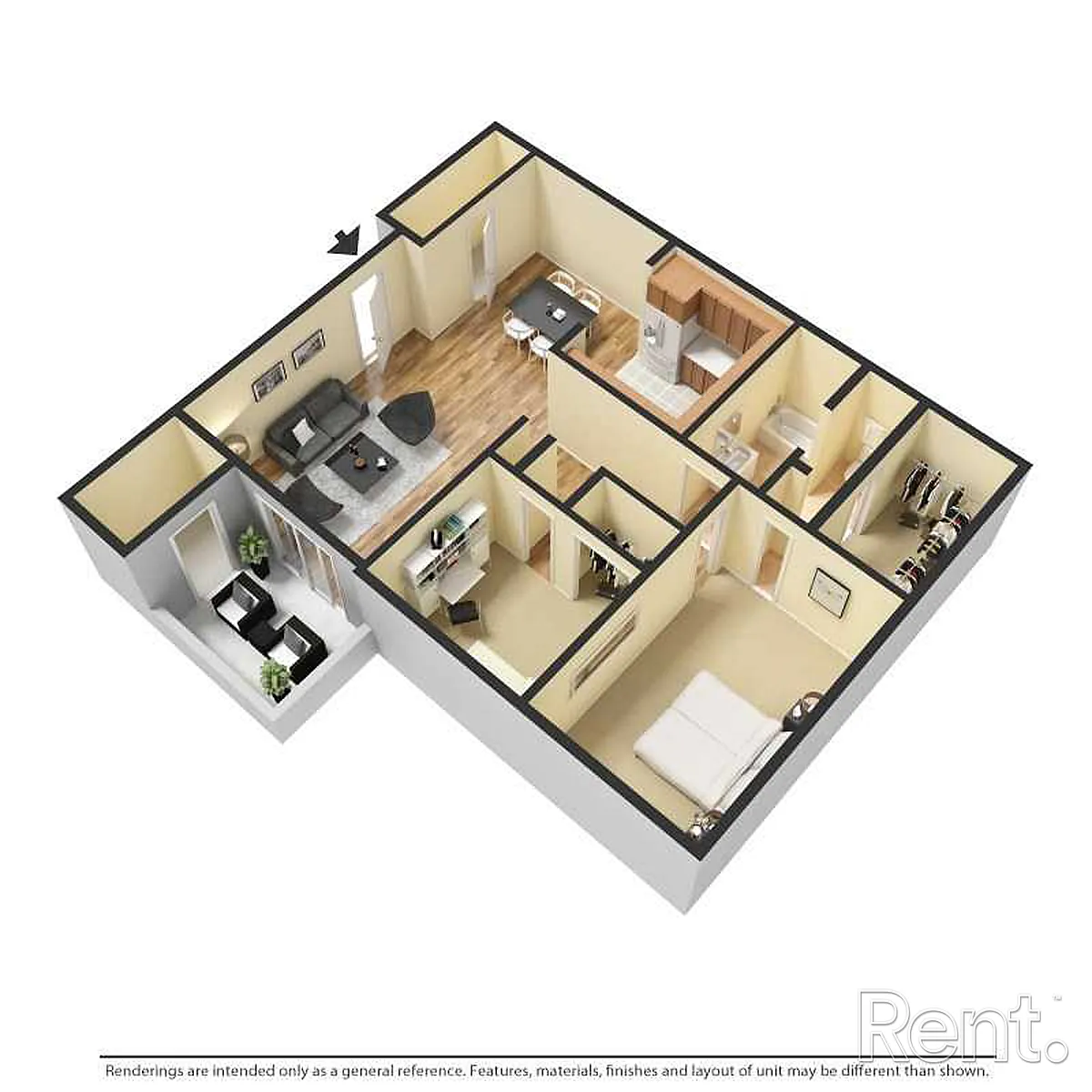 Floor plan 2 bedroom