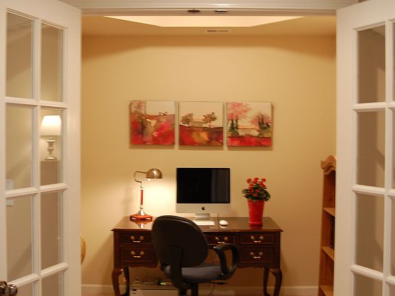 Spacious study with beautiful french doors