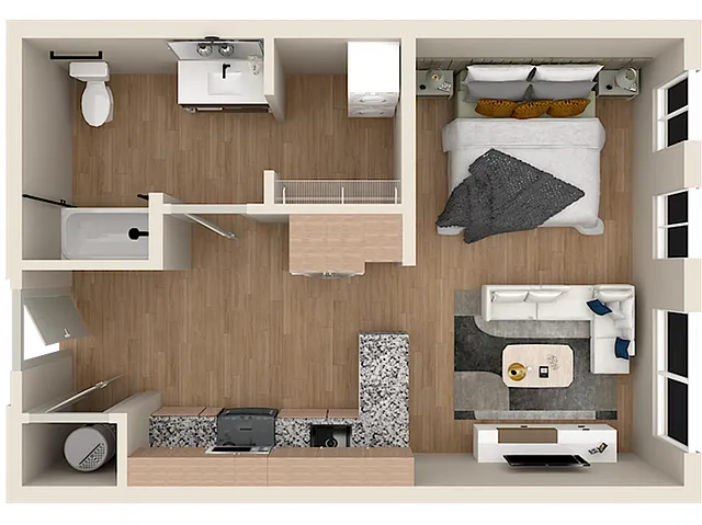 Floor plan The Patent-0C ADA