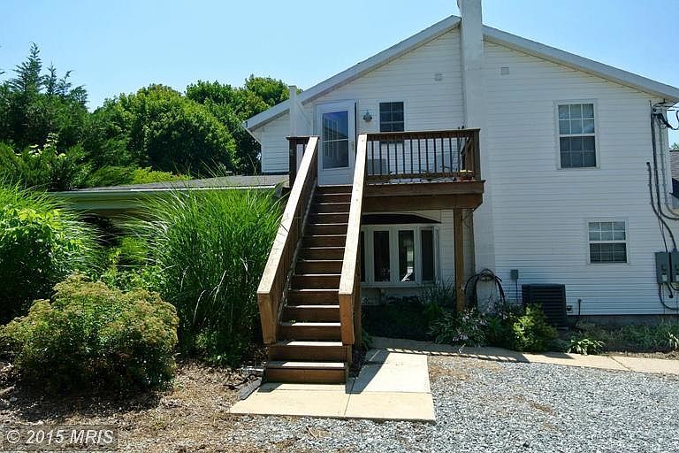 Stairs up to Unit 2 entrance