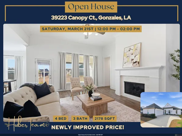 39223 Canopy Ct, Gonzales, LA 70737