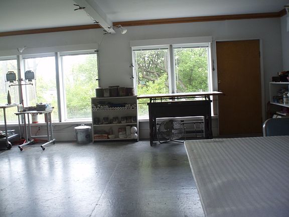 Light-filled artist or musician's studio