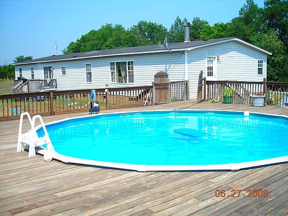 4.5ft above ground pool with 40x50 deck