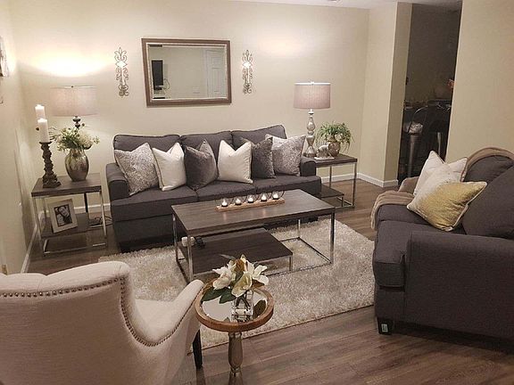 Spacious Living Room with Skylight