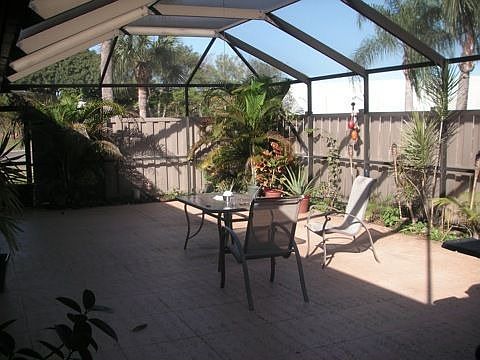 Screened in front patio