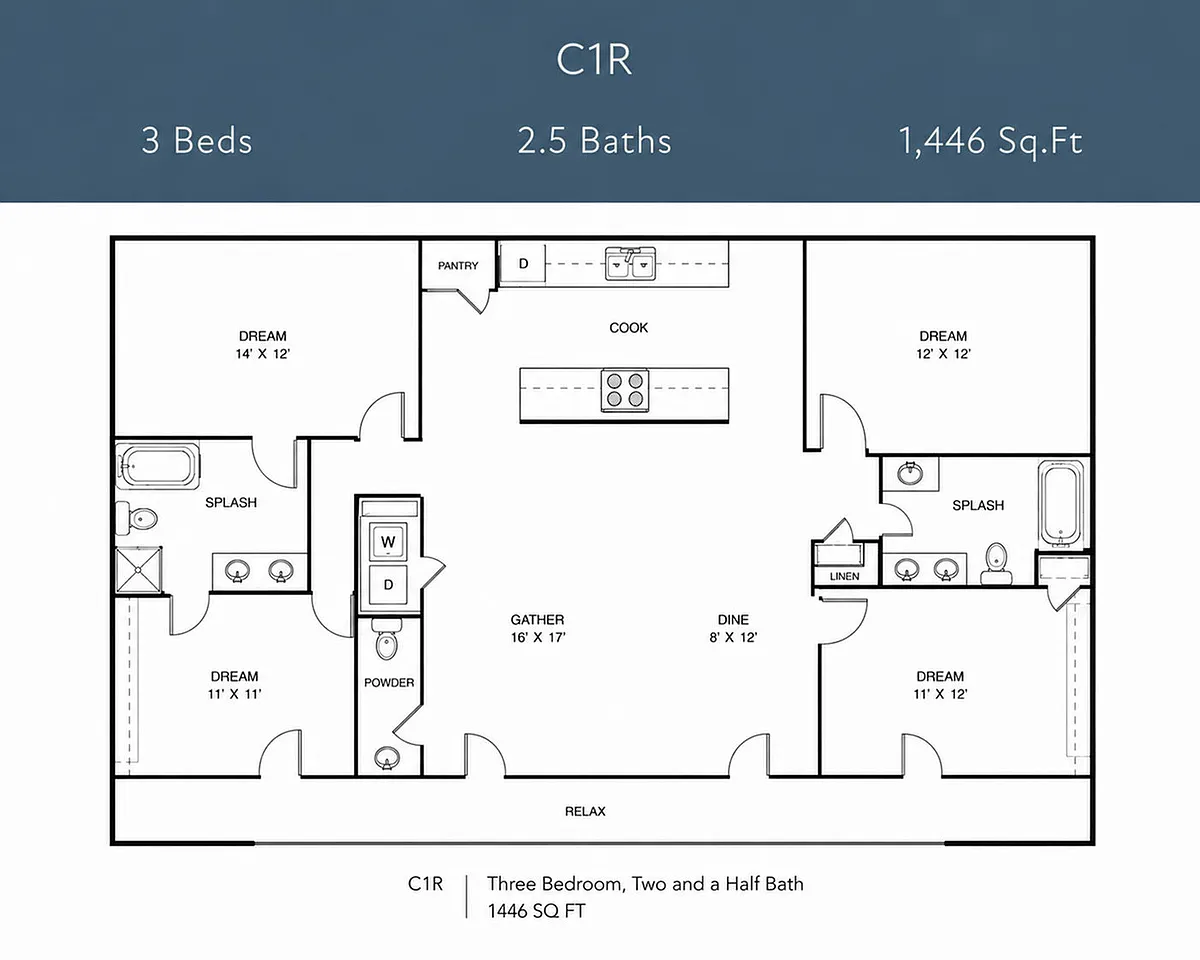 Floor plan C1R