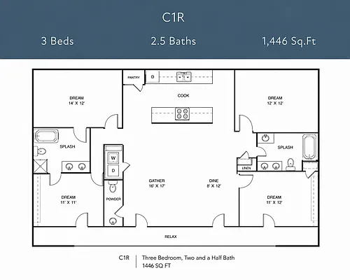 Floor plan C1R