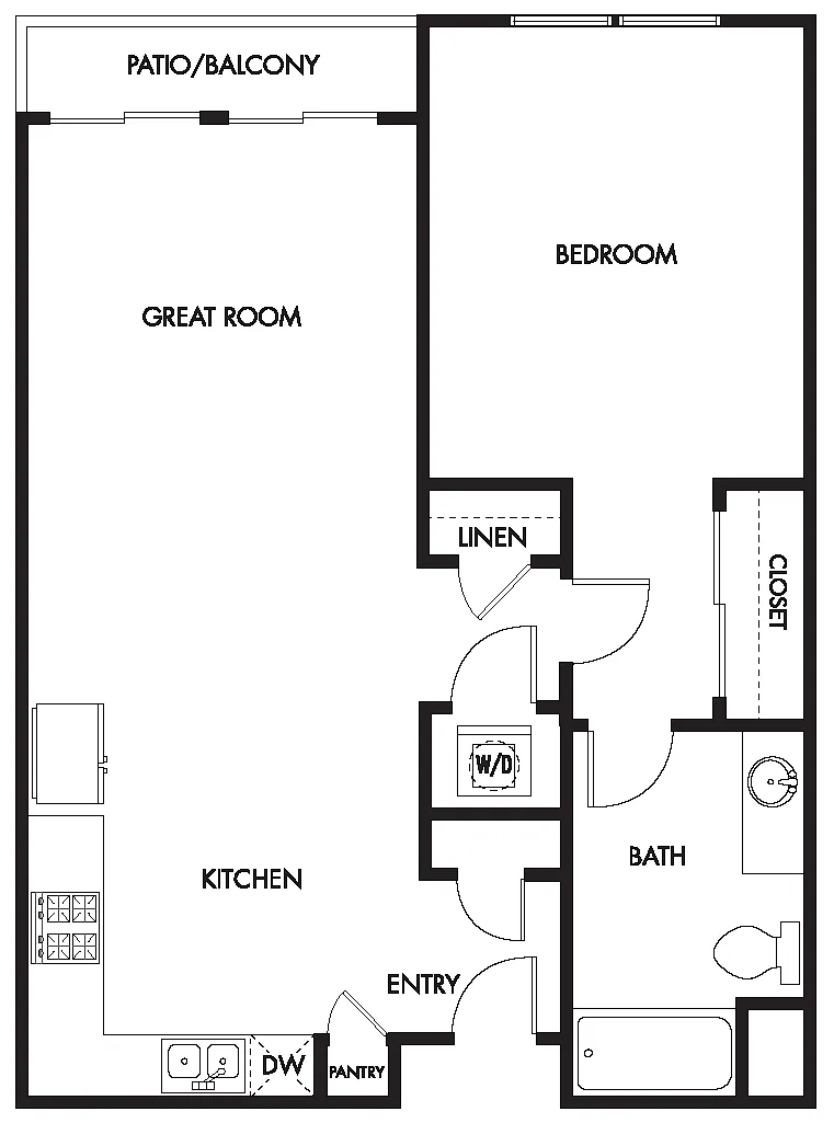 Floor plan Plan 1A