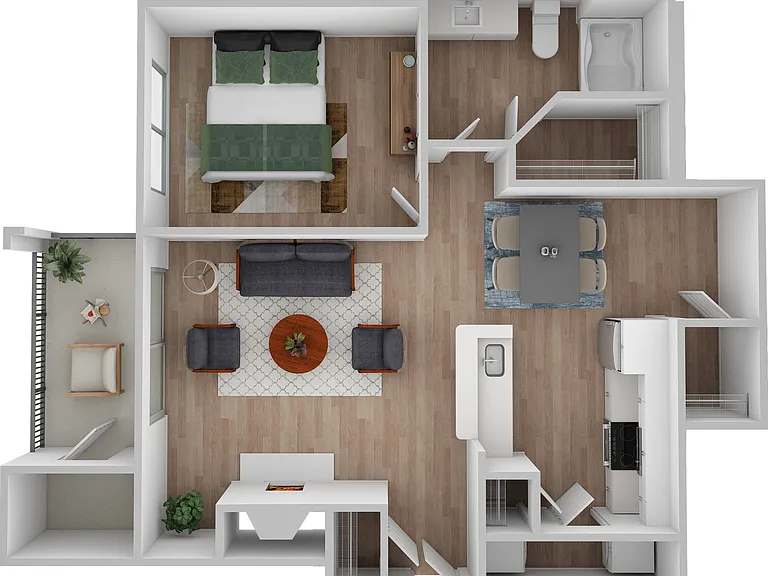 1 Bedroom | 1 Bath | 692 SF 1 Bedroom | 1 Bath | 692 SF