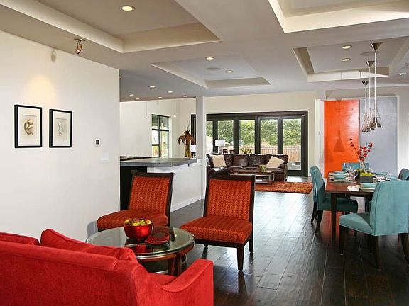 Coffered ceilings add a unique design element