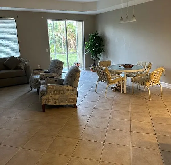 furniture is owned by tenant and will be removed when leaving.